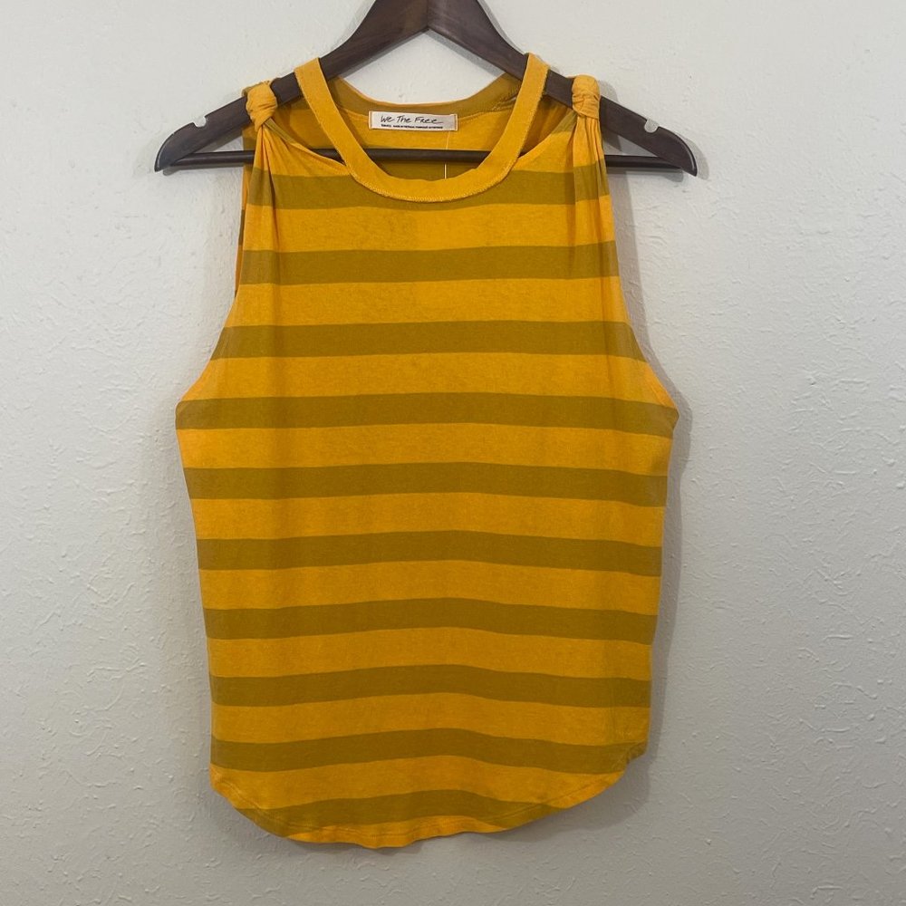 Free People Sz S The Twist  Striped Tank NWT